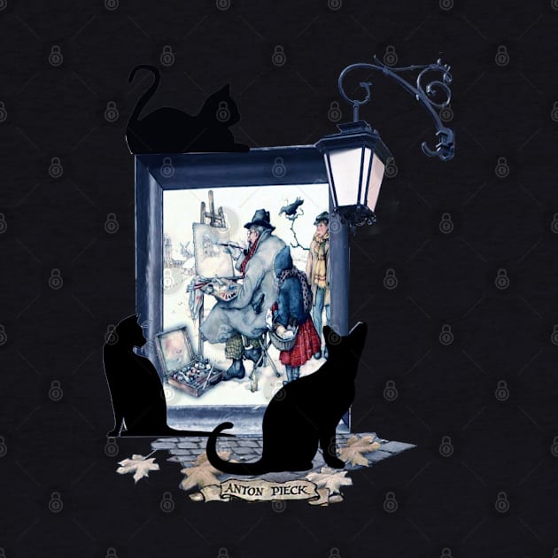 Anton Pieck- black cats by Just Kidding by Nadine May